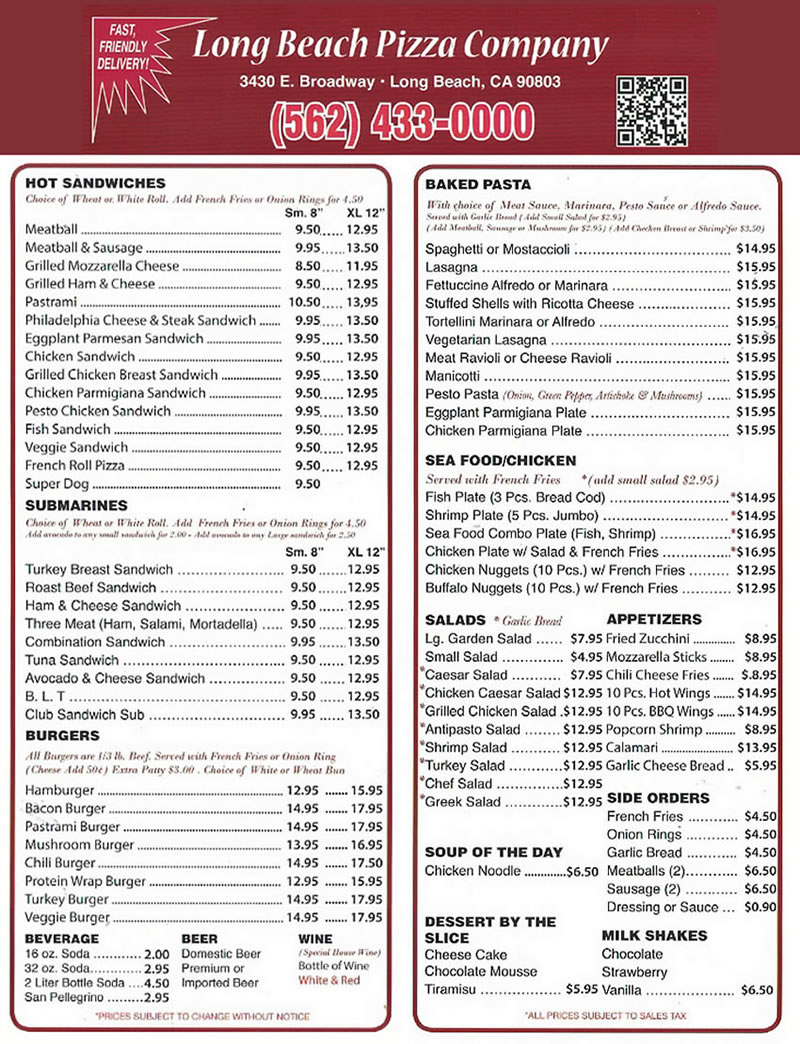 menu - 2025